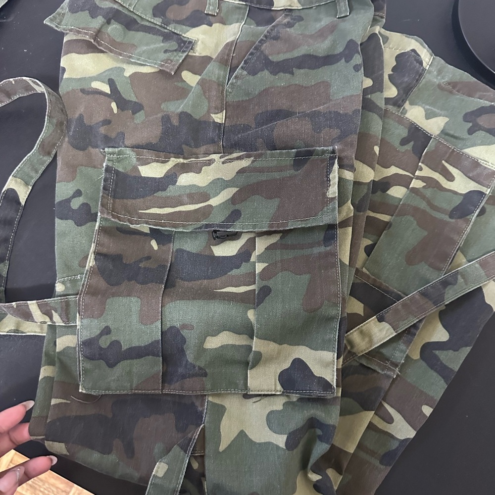 Fashion Nova Camouflage Wide Leg Pants